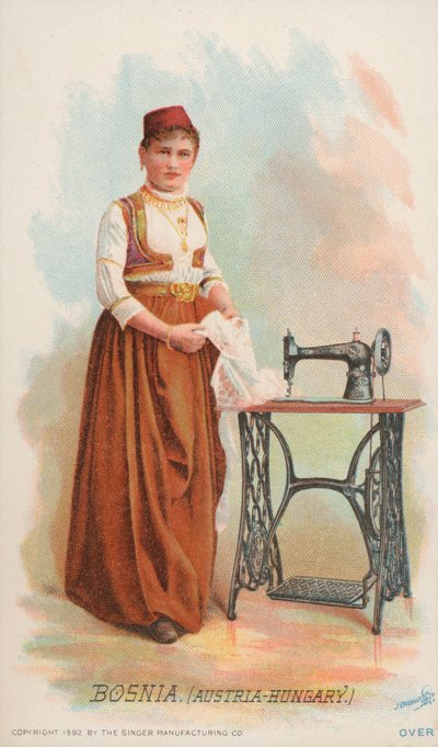 Máquina de coser, Bosnia, Austria-Hungría de American School